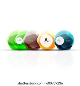 hexágono geométrico con un elemento acuático. Fondo de plantilla de vector para diseño de flujo de trabajo de impresión, diagrama, opciones de número o banner de diseño web