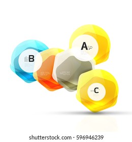 Abstrakter geometrischer Hintergrund, glänzender quadratischer Stil