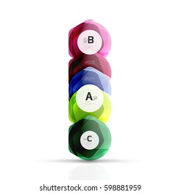 Geometrical hexagons abstract background, glossy shiny square style