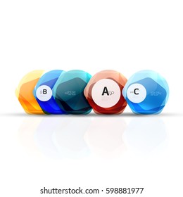 Geometrical hexagons abstract background, glossy shiny square style
