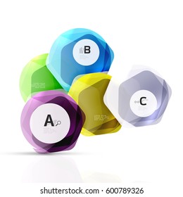 Abstrakter geometrischer Hintergrund, glänzender quadratischer Stil