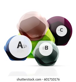 Antecedentes abstractos de hexágonos geométricos, brillante estilo cuadrado
