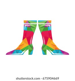 geometrical high heels