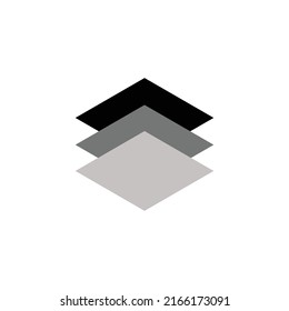 geometrical icon minimal black flat logo illustration creative simple art design triangle shape