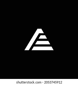 Geometrical A letter abstract geometry symbol vector elements template, clean minimal geometric logo