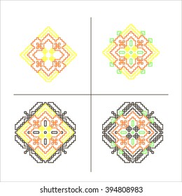 Geometrical line logo collection made in vector. Easy to use and edit, isolated on background. Unique linear badges for your design. 