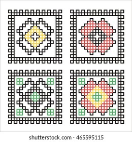 Geometrical line logo collection made in vector. Easy to use and edit, isolated on background. Unique linear badges for your design. 
