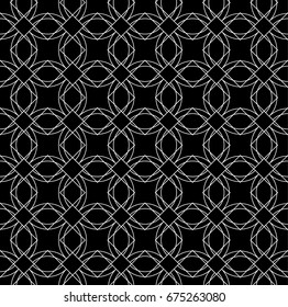 Geometrical linear creative seamless pattern