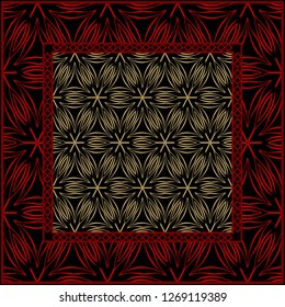Geometrical linear texture. Original geometrical puzzle. Backdrop. Vector illustration. For design, wallpaper, fashion, print.
