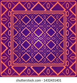 Geometrical Linear Texture. Original Geometrical Puzzle. Backdrop. Vector Illustration. For Design, Wallpaper, Fashion, Print.