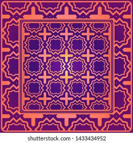 Geometrical Linear Texture. Original Geometrical Puzzle. Backdrop. Vector Illustration. For Design, Wallpaper, Fashion, Print.