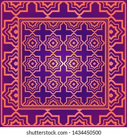 Geometrical Linear Texture. Original Geometrical Puzzle. Backdrop. Vector Illustration. For Design, Wallpaper, Fashion, Print.