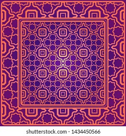 Geometrical Linear Texture. Original Geometrical Puzzle. Backdrop. Vector Illustration. For Design, Wallpaper, Fashion, Print.