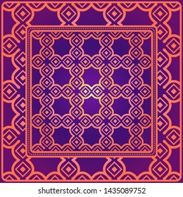 Geometrical Linear Texture. Original Geometrical Puzzle. Backdrop. Vector Illustration. For Design, Wallpaper, Fashion, Print.