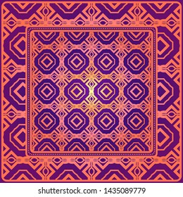 Geometrical Linear Texture. Original Geometrical Puzzle. Backdrop. Vector Illustration. For Design, Wallpaper, Fashion, Print.