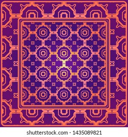 Geometrical Linear Texture. Original Geometrical Puzzle. Backdrop. Vector Illustration. For Design, Wallpaper, Fashion, Print.