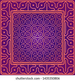 Geometrical Linear Texture. Original Geometrical Puzzle. Backdrop. Vector Illustration. For Design, Wallpaper, Fashion, Print.