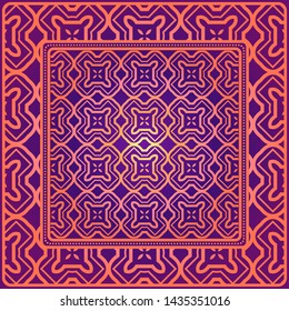 Geometrical Linear Texture. Original Geometrical Puzzle. Backdrop. Vector Illustration. For Design, Wallpaper, Fashion, Print.