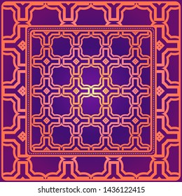 Geometrical Linear Texture. Original Geometrical Puzzle. Backdrop. Vector Illustration. For Design, Wallpaper, Fashion, Print.