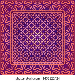 Geometrical Linear Texture. Original Geometrical Puzzle. Backdrop. Vector Illustration. For Design, Wallpaper, Fashion, Print.