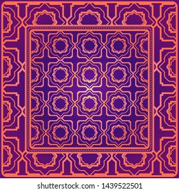 Geometrical Linear Texture. Original Geometrical Puzzle. Backdrop. Vector Illustration. For Design, Wallpaper, Fashion, Print.
