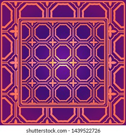 Geometrical Linear Texture. Original Geometrical Puzzle. Backdrop. Vector Illustration. For Design, Wallpaper, Fashion, Print.