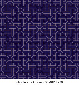 Diseño de patrones de líneas geométricas con borde sin fisuras y elegante paleta de colores vectores eps 10