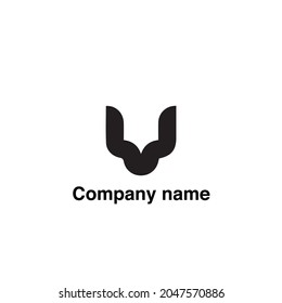Geometrical logo `black color logo