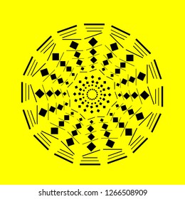 geometrical mandala illustration vector graphics