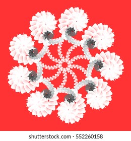 Geometrical mandala. Logo template. Arabic, Indian, ottoman motifs.