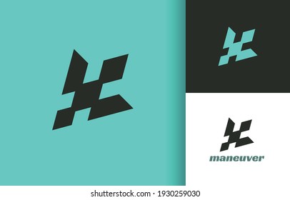 Geometrical maneuver bird logo company, logo vector template design. Ready to use, easy for edit.