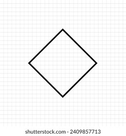 Geometrical mathematical Rhombus shape vector