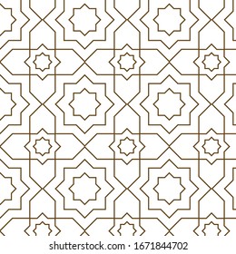 Geometrical Middle Eastern vector design. Typical Arabian pattern or graphic.