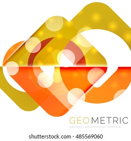 Geometrical minimal abstract background with light effects. Vector