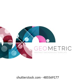 Geometrical minimal abstract background with light effects. Vector