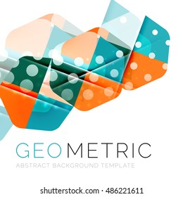 Geometrical minimal abstract background with light effects. Vector