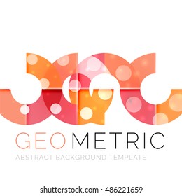 Geometrical minimal abstract background with light effects. Vector
