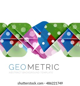 Geometrical minimal abstract background with light effects. Vector