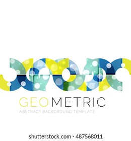 Geometrischer, minimaler abstrakter Hintergrund mit Lichteffekten. Vektorgrafik