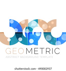 Geometrical minimal abstract background with light effects. Vector