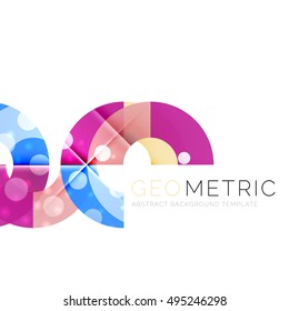 Geometrical minimal abstract background with light effects. Vector