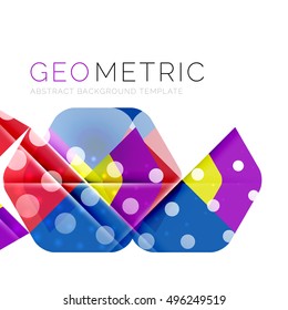 Fondo abstracto geométrico mínimo con efectos de luz. Vector