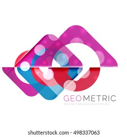 Fondo abstracto geométrico mínimo con efectos de luz. Vector