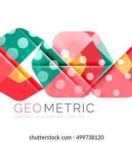 Geometrical minimal abstract background with light effects. Vector