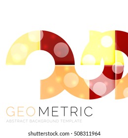 Geometrical minimal abstract background with light effects. Vector