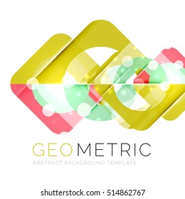 Fondo abstracto geométrico mínimo con efectos de luz. Vector