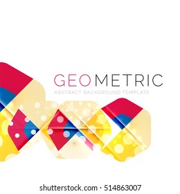 Geometrical minimal abstract background with light effects. Vector