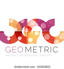 Geometrical minimal abstract background with light effects. Vector