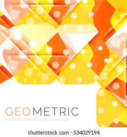 Geometrical minimal abstract background with light effects. Vector