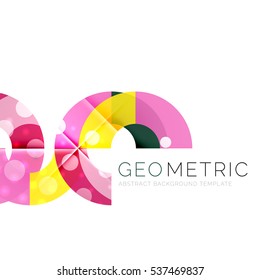 Geometrical minimal abstract background with light effects. Vector